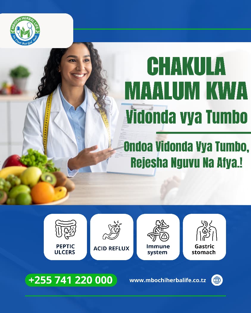 VIDONDA VYA TUMBO VINATIBIKA KWA CHAKULA